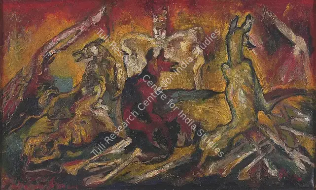 Sen, Abani (Artist). After the War. Oil on canvas, mid 1940s | Painting | FineArts | 00646847