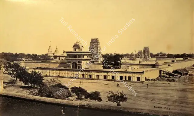 Bourne, Samuel (Photographer). Rang Nath Temple, Vrindavan. Albumen print, Mid 1860s | Antiquarian Photograph | Photography | 00116007