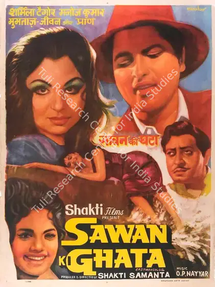 Samanta, Shakti (Producer), Sawan Ki Ghata, 1966 | Full Sheet Poster | CinemaEducation | 00770691