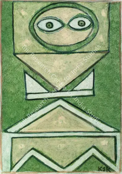 Kulkarni, K.S. (Artist). Untitled. Acrylic on board, c.1977 | Painting | FineArts | 00896997