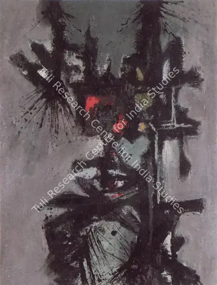 Parvez, Ahmed (Artist). The Final Flourish of an Image. Oil on panel, 1959 | Painting  | 00876964