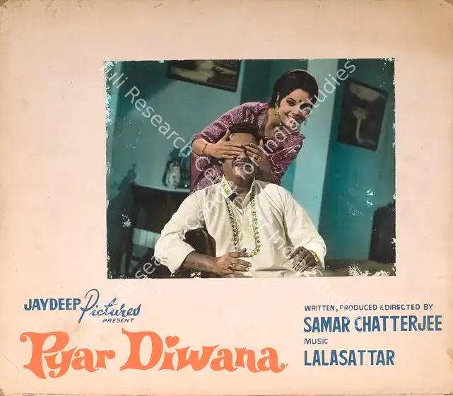 Chatterjee, Samar (Producer), Pyar Diwana, 1972 | Photographic Still Mounted on Lobby Card | CinemaEducation | 00765478