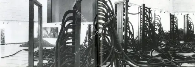 Navjot (Artist). Links Destroyed and Rediscovered. Multimedia Installation with Paintings, Screenprints, Film, and Music, 1994 | Marg, 1996 | Installation | FineArts | 00675161