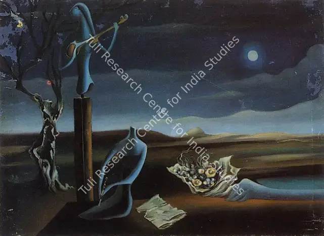Misra, Hemanta (Artist). Eternal Music. Oil on canvas, unframed, n.d. | Painting | FineArts | 00373925