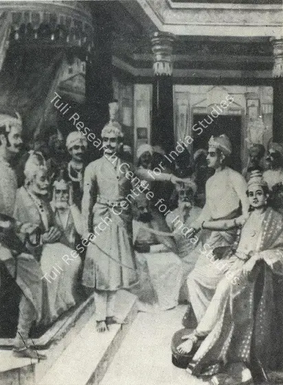 Varma, Raja Ravi (Artist). Shri Krishna as envoy. Oil on Canvas, circa 1905 | Journal of Arts & Ideas, June 1989 | Painting | Scholarship | 00676846