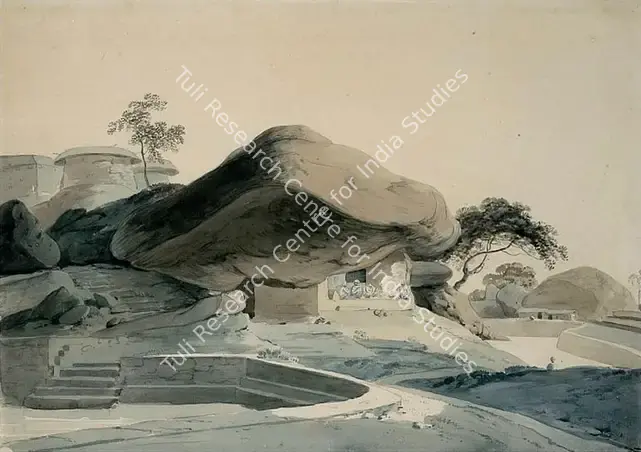 Daniell, Thomas (Artist). Krishnagiri Fort, Tamil Nadu, South India. Pencil and watercolour on paper, n.d. | Drawing | FineArts | 00333140