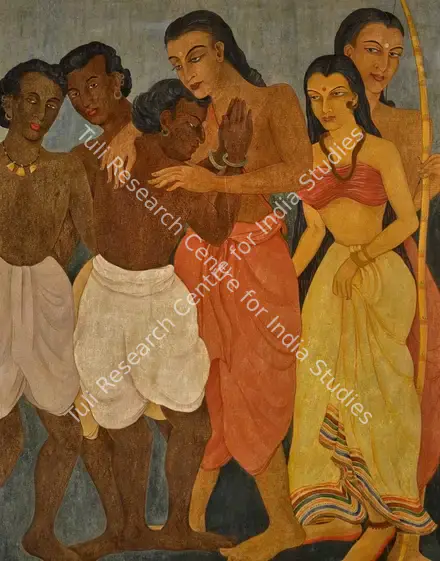Mukherji, Rama (Artist). Untitled. Gouache and mixed media on masonite board, n.d. | Painting | FineArts | 00547576