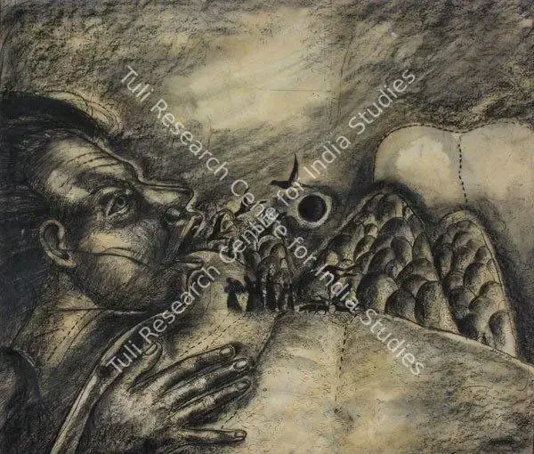 Basak, Aditya (Artist). Untitled. Charcoal on paper, 1989 | Drawing | FineArts | 00644949