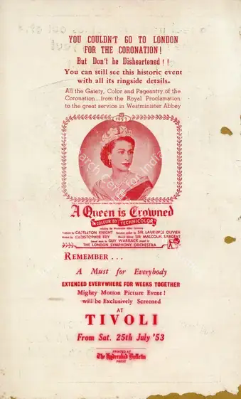 Waldman, Michael (Director), A Queen Is Crowned, 1953 | Handbill | CinemaEducation | 00894112