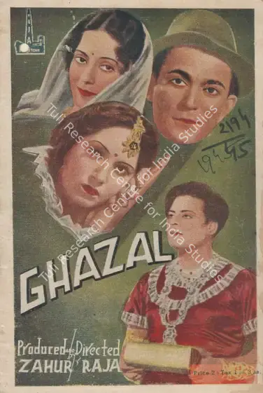 Raja, Zahoor (Director), Ghazal, 1945 | Song-Synopsis Booklet | CinemaEducation | 00781736