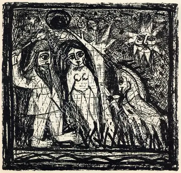 Narayan, Badri (Artist). Untitled. 1955 | Marg, December 1967 | Graphic Art | FineArts | 00674430