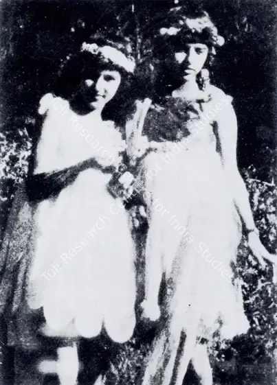 Khanna, Krishen (Photographer). Amrita and Indira in Simla. 1922 | Contemporary Photograph, Marg, March 1972 | Photography | 00513007