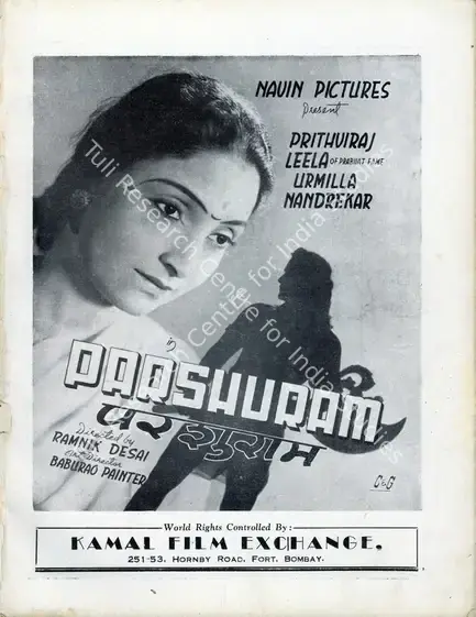 Jhaveri, P.B. (Producer), Parshuram, 1947 | Advertisement, Filmindia, January 1944 | CinemaEducation | 00858573
