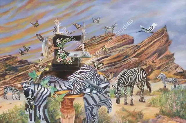 Kaleka, Ranbir (Artist). Stripes on Immutability. Oil on linen canvas, 2018 | Painting | FineArts | 00417636