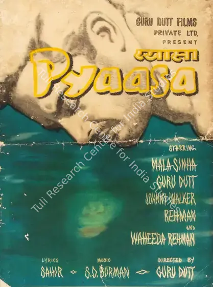 Dutt, Guru (Producer), Pyaasa, 1957 | Song-Synopsis Booklet | CinemaEducation | 00780288