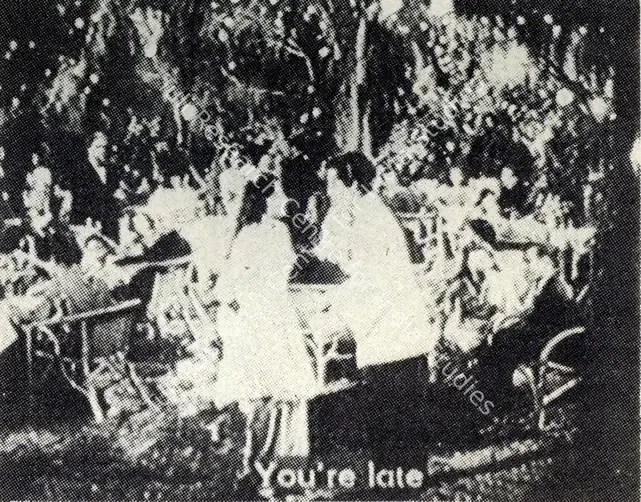 Irani, Faredoon A. (Cinematographer), Andaz, 1949. Still from Andaz: Shot 4 | Photographic Still, Journal of Arts & Ideas, January 1993 | CinemaEducation | 00710338