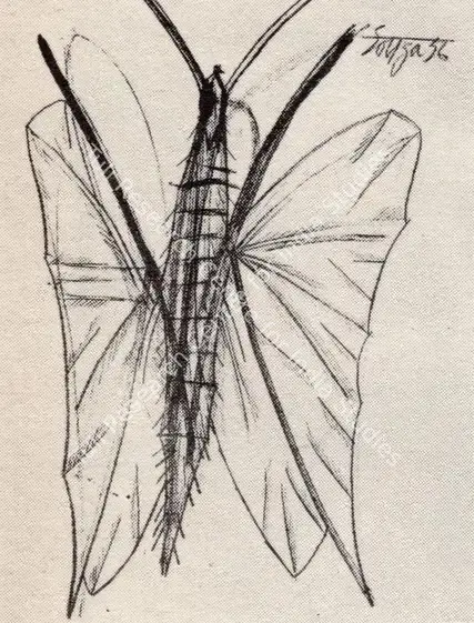 Souza, F.N. (Artist). Insect. 1956 | Art Heritage 6, 1986-1987 | Drawing | FineArts | 00530218