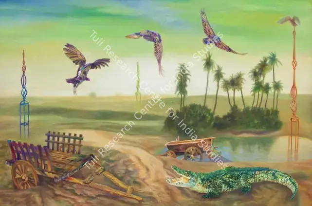 Kaleka, Ranbir (Artist). Renewal Among the Tropics. Oil on linen canvas, 2019 | Painting | FineArts | 00355062