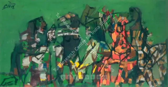 Husain, M.F. (Artist). New York. Oil on canvas, 1964 | Painting | FineArts | 00375419