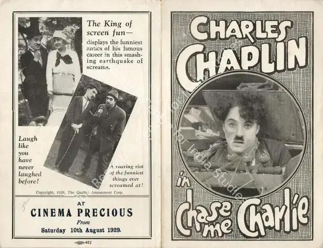 Chaplin, Charlie (Director), Chase Me Charlie, 1918 | Handbill, 1929 | CinemaEducation | 00794994