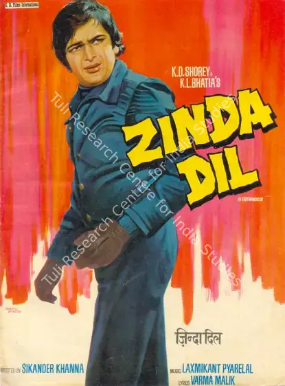 Bhatia, K.L. (Producer), Zinda Dil, 1975 | Song-Synopsis Booklet | CinemaEducation | 00781134