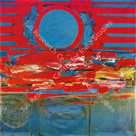 Richards, Ceri (Artist). La Cathedrale Engloutie (Sonoro sans durete). 1962 | Lalit Kala Contemporary, September 1967-April 1968 | Painting | FineArts | 00535009