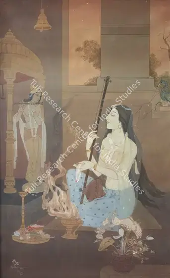 Das, Mrinal K. (Artist). Mira. Mixed media on paper, 1979 | Painting | EconomicsArt | 00872265