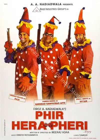 Nadiadwala, Firoz A. (Producer), Phir Hera Pheri, 2006 | Full Sheet Poster | CinemaEducation | 00770200