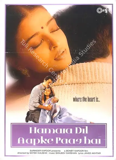 Kapoor, Boney (Producer), Hamara Dil Aapke Paas Hai, 2000 | Full Sheet Poster | CinemaEducation | 00768828