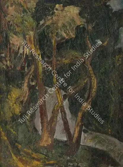 Chandra, Avinash (Artist). Untitled. Oil on canvas, 1950 | Painting | FineArts | 00603936