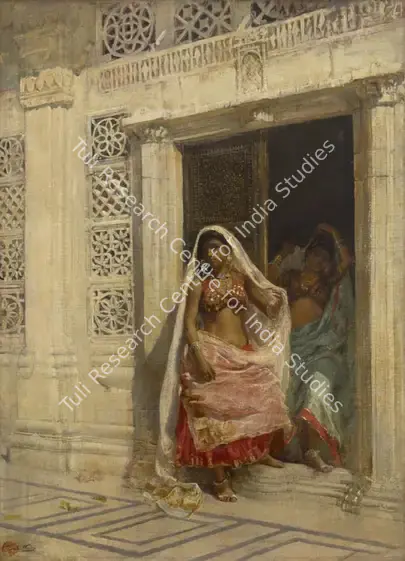 Weeks, Edwin Lord (Artist). Two Nautch Girls. Oil on canvas, circa 1885 | Painting | EconomicsArt | 00872912