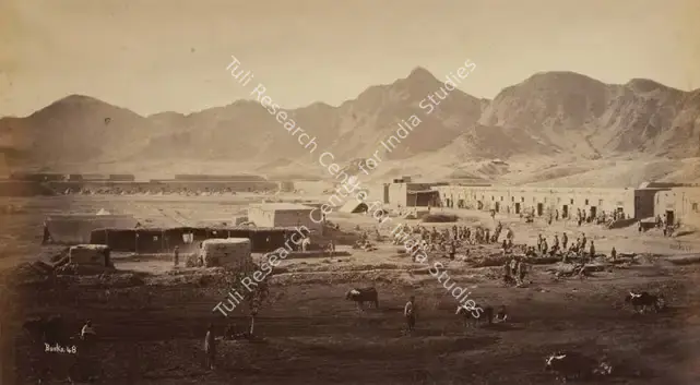 Burke, John (Photographer). Interior Western End Dakka Fort. Albumen print pasted on mount, 1878 | Antiquarian Photograph | Photography | 00115091