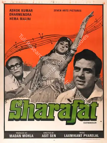 Mohla, Madan (Producer), Sharafat, 1970 | Full Sheet Poster | CinemaEducation | 00766382