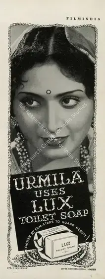 Lux (Advertiser). Advertisement for the Lux Toilet Soap. April 1944 | Advertisement, Filmindia, April 1944 | CinemaEducation | 00858710