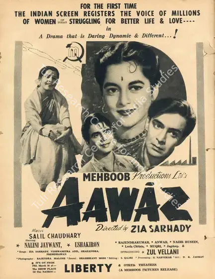Sarahadi, Zia (Director), Awaaz, 1956 | Advertisement, Filmfare, 30 March 1956 | CinemaEducation | 00791207