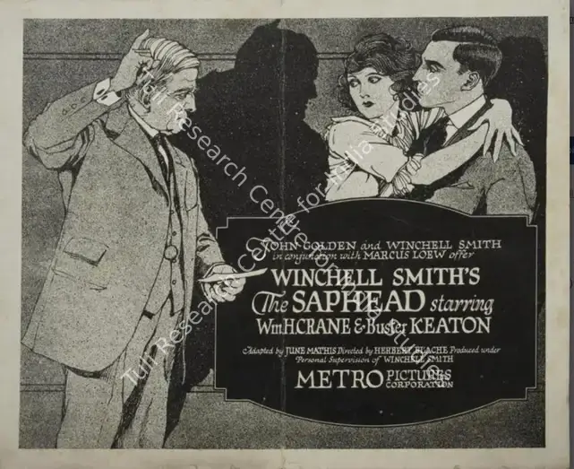 Blache, Herbert (Director), The Saphead, 1920 | Lobby card | CinemaEducation | 00789985