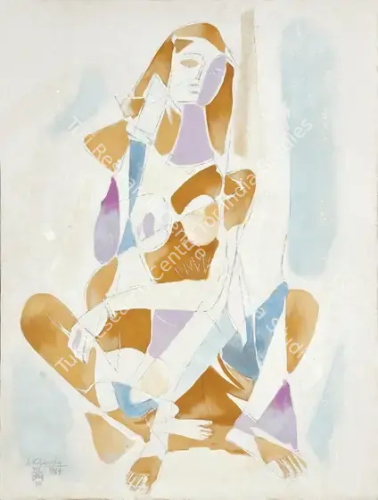 Chavda, Shiavax (Artist). Mother. Oil on canvas, 1969 | Painting | FineArts | 00603340