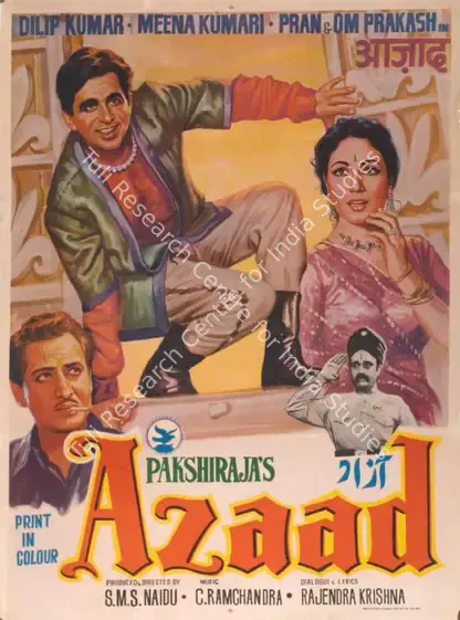Naidu, S.M. Sriramulu (Producer), Azaad, 1955 | Full Sheet Poster | CinemaEducation | 00770553