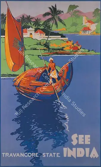 Newsome, After D. (Artist). See India - Travancore State. Lithographic print on paper | Travel Publicity Related Art & Poster | PopCulture | 00092922