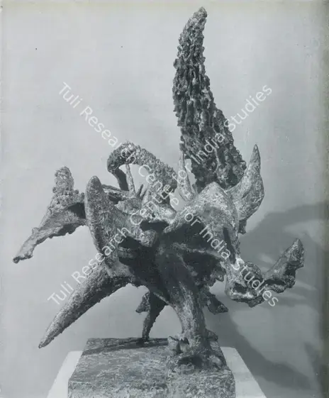 Roszak, Theodore (Artist). Spectre of Kitty Hawk. Steel, bronze and brass, 1946-1947 | Marg, December 1956 | Sculpture | FineArts | 00674078