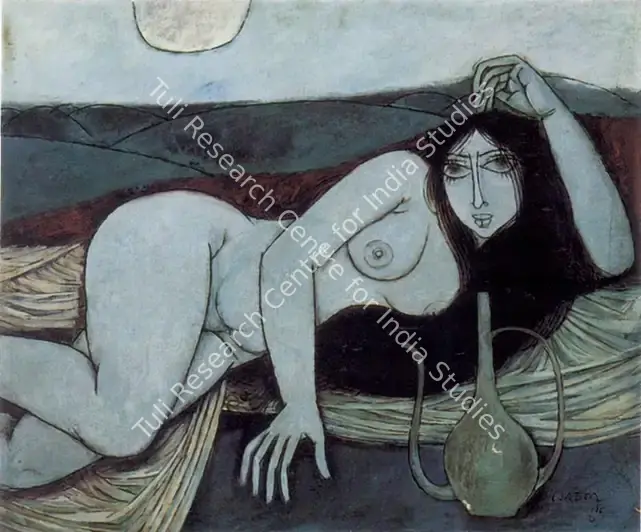 Doss, Anthony (Artist). Nude I. Oil on canvas, 1965 | Painting | FineArts | 00373920