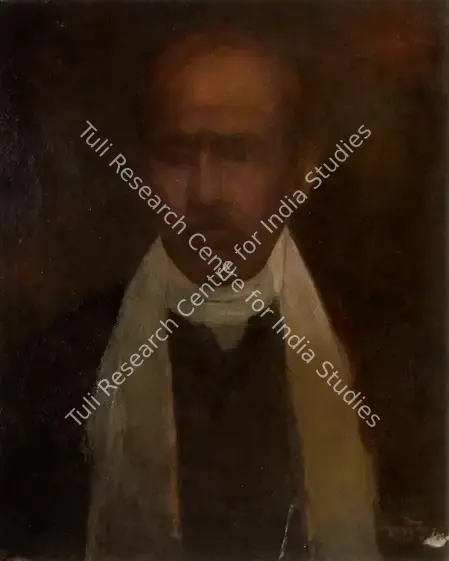 Roy, Jamini (Artist). Untitled (Portrait). Oil on canvas, c.1920 | Painting | FineArts | 00336015