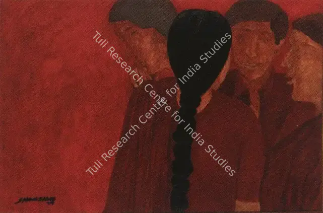 Husain, Shamshad (Artist). Untitled. Oil on canvas, 1994 | Painting | FineArts | 00600848