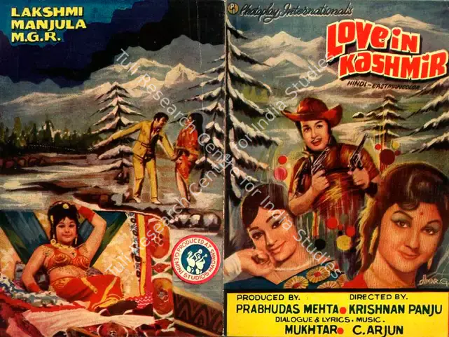 Mehta, Prabhudas (Producer), Love In Kashmir, 1976 | Song-Synopsis Booklet | CinemaEducation | 00778669