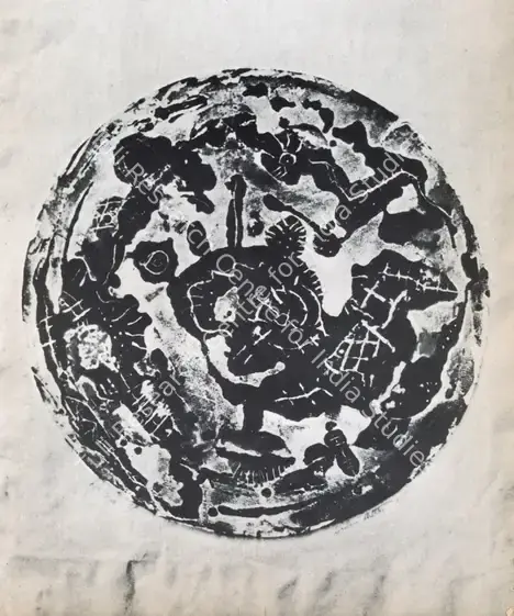 Mitra, Sailen (Artist). Untitled. Tin Plate Coolage, 1965 | Marg, September 1966 | Collage | FineArts | 00674383