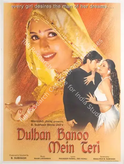 Subhash, B. (Producer), Dulhan Banoo Mein Teri, 1999 | Full Sheet Poster | CinemaEducation | 00768612