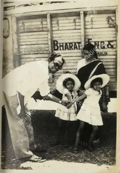 Unknown (Photographer). Ritwik and Surama with their daughters. | Photographic Still | Photography | 00457540
