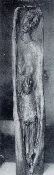 Parasher, S.L. (Artist). Mother and Child. Rose Wood, 1962 | Marg, December 1962 | Sculpture | FineArts | 00674851