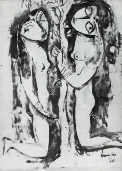 Paniker, K.C.S. (Artist). Spring. Oil, 1960 | Artrends, October 1961 | Painting | FineArts | 00551115