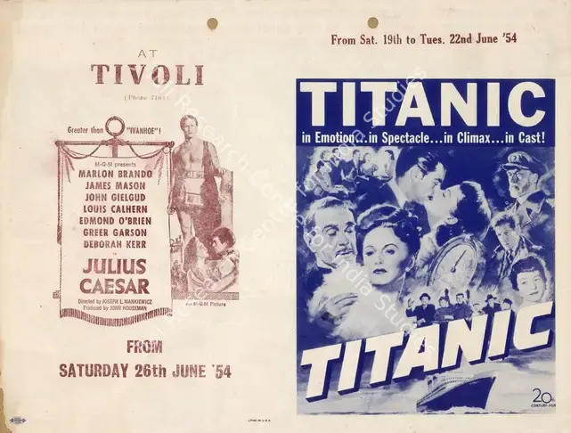 Negulesco, Jean (Director), Titanic, 1953 | Handbill | CinemaEducation | 00894064